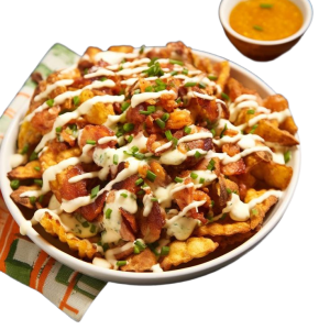 Spicy Chicken Loaded Fries